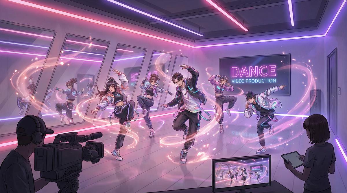 四虎舞蹈视频拍摄现场